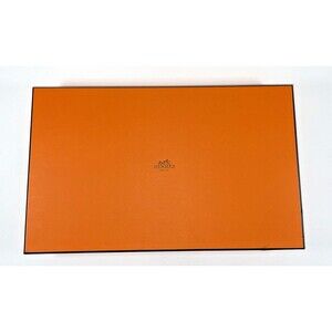 Authentic Orange Hermes Large Empty Box 15 1/4" x9 1/4" x 2 3/4" READ